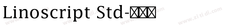 Linoscript Std字体转换